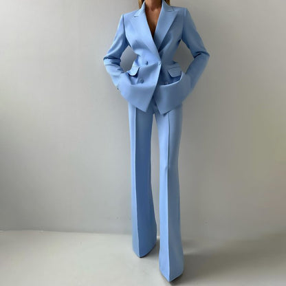 Fall Graceful Fashionable Office Blazers Bra Pants Jacket Three Piece Sets
