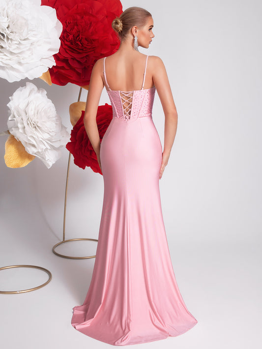 Robe · Corset Fishtail · Rose