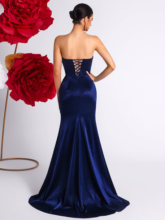 Robe · Cœur· Bleu Marine