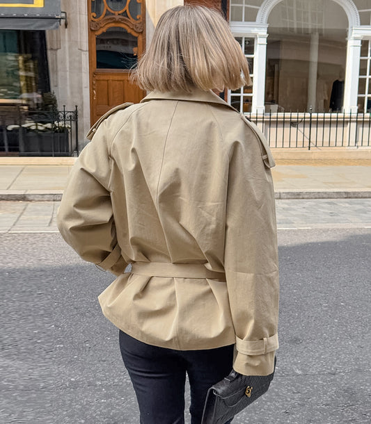 Trench · Ceinturé · Camel